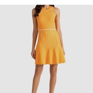 Shoshanna MARION TWO-TONE KNIT DRESS size M